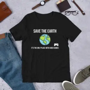 Earth Video Games Short-Sleeve Unisex T-Shirt