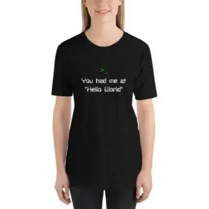 Hello World Short-Sleeve Unisex T-Shirt