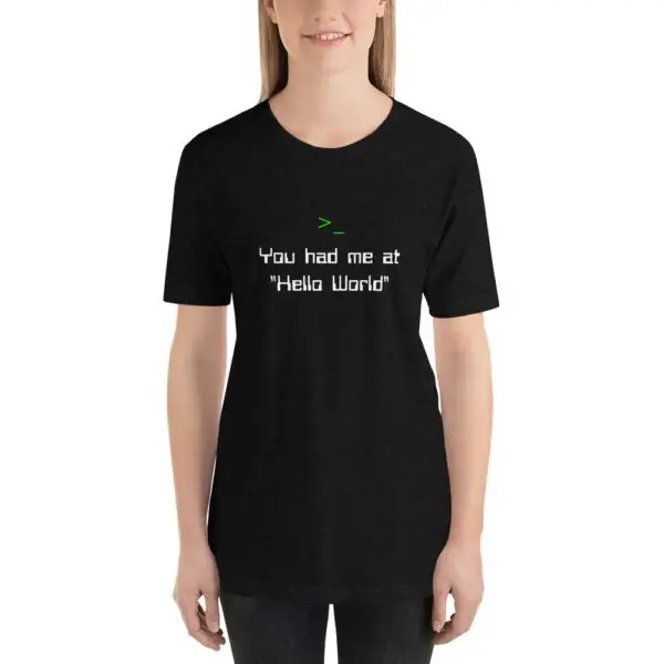 Hello World Short-Sleeve Unisex T-Shirt