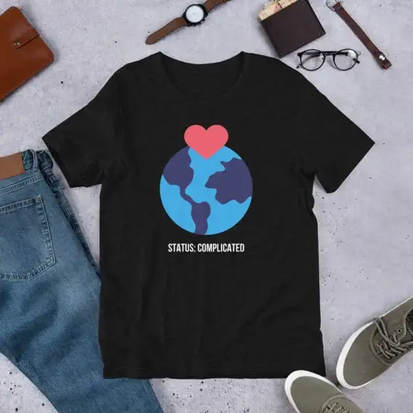 Earth Complicated Relationship Short-Sleeve Unisex T-Shirt - Image 3