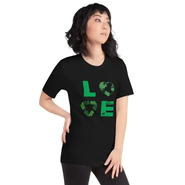 Earth Love Short-Sleeve Unisex T-Shirt - Image 3