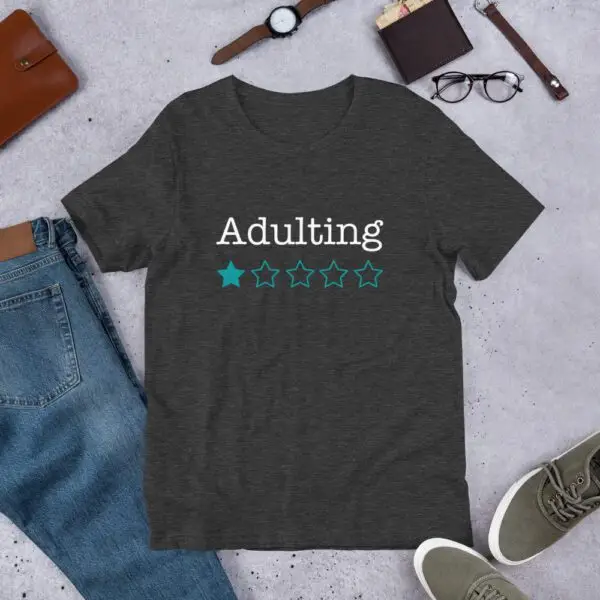 Adulting 1-Star Short-Sleeve Unisex T-Shirt - Image 6