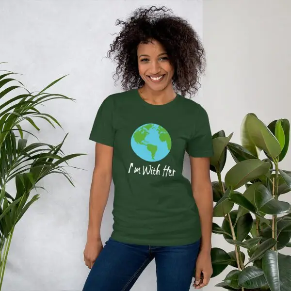I'm With Her Earth Short-Sleeve Unisex T-Shirt - Image 4