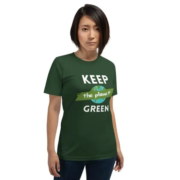Keep the Planet Green Short-Sleeve Unisex T-Shirt - Image 4