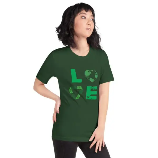 Earth Love Short-Sleeve Unisex T-Shirt - Image 12