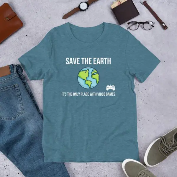 Earth Video Games Short-Sleeve Unisex T-Shirt - Image 8