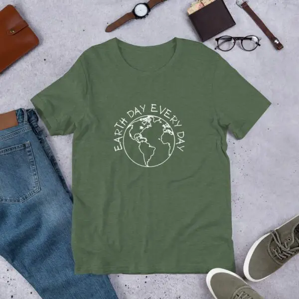 Earth Day Every Day Simple Short-Sleeve Unisex T-Shirt - Image 12