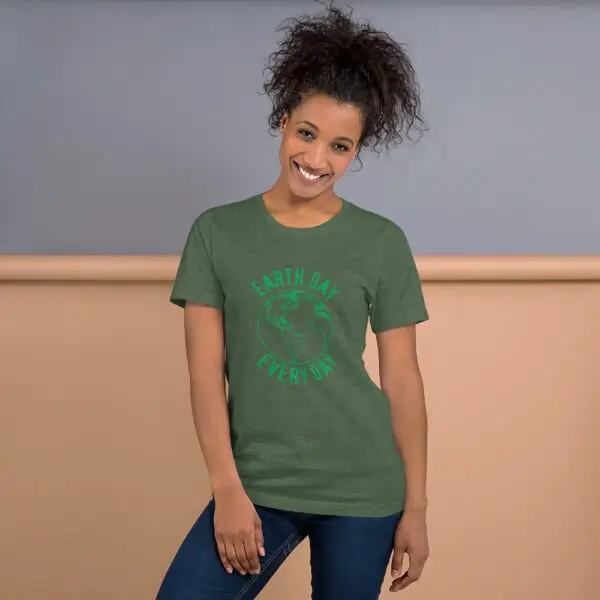 Earth Day Every Day 3 Simple Short-Sleeve Unisex T-Shirt - Image 7