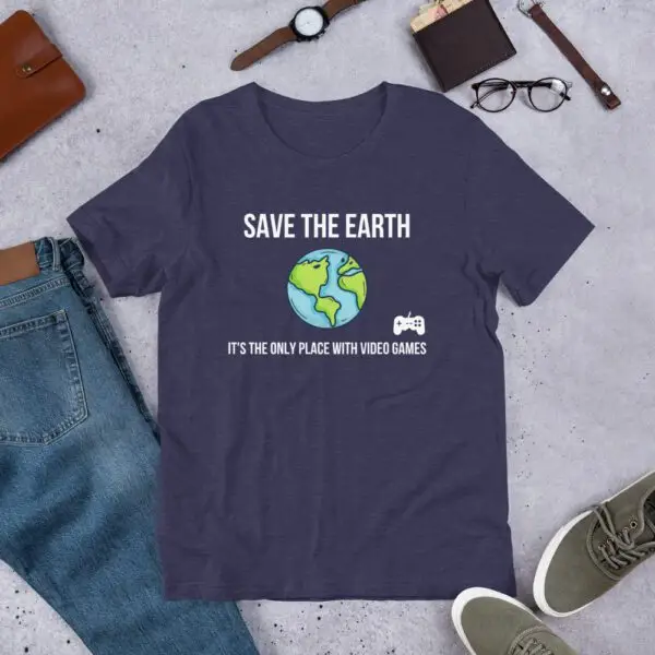 Earth Video Games Short-Sleeve Unisex T-Shirt - Image 5