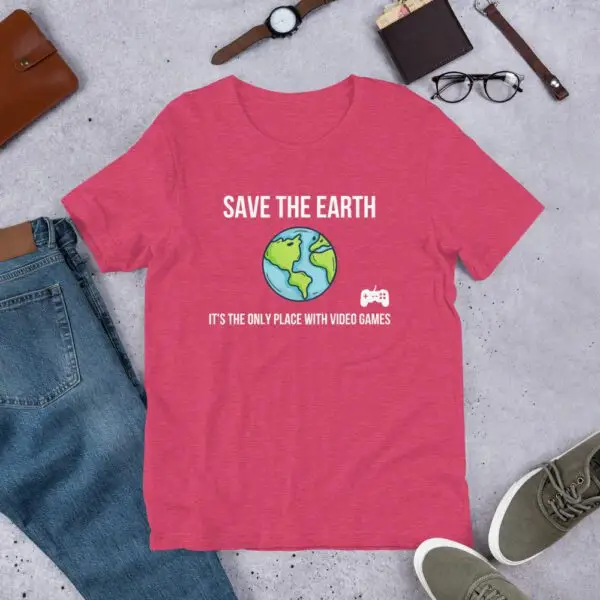 Earth Video Games Short-Sleeve Unisex T-Shirt - Image 11