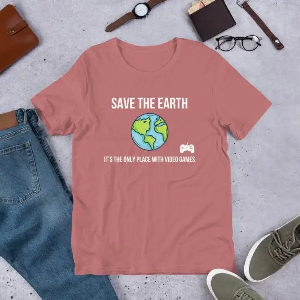 Earth Video Games Short-Sleeve Unisex T-Shirt - Image 9