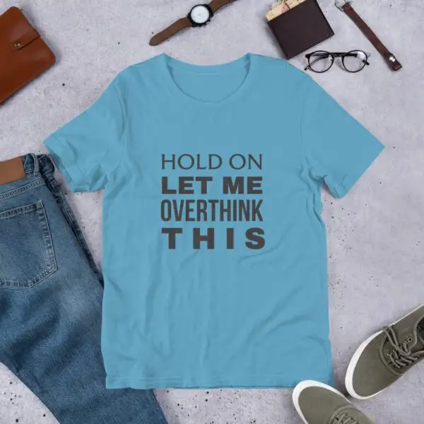 Hold On Dark Text Short-Sleeve Unisex T-Shirt - Image 2