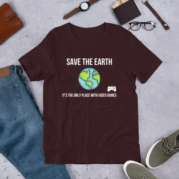 Earth Video Games Short-Sleeve Unisex T-Shirt - Image 2