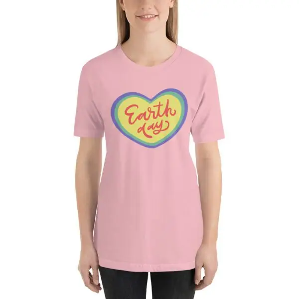 Earth Day Heart -Sleeve Unisex T-Shirt