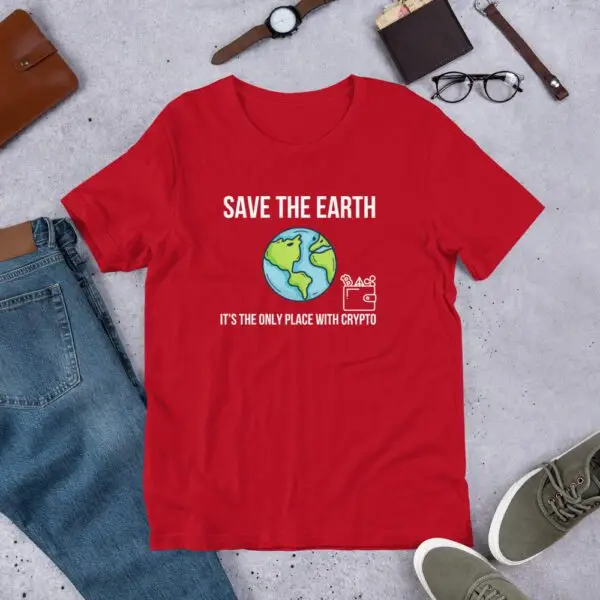 Earth Crypto Short-Sleeve Unisex T-Shirt - Image 4