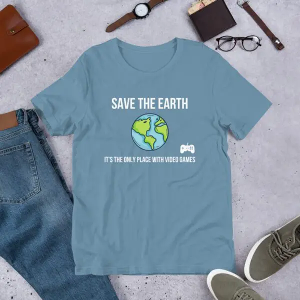 Earth Video Games Short-Sleeve Unisex T-Shirt - Image 10