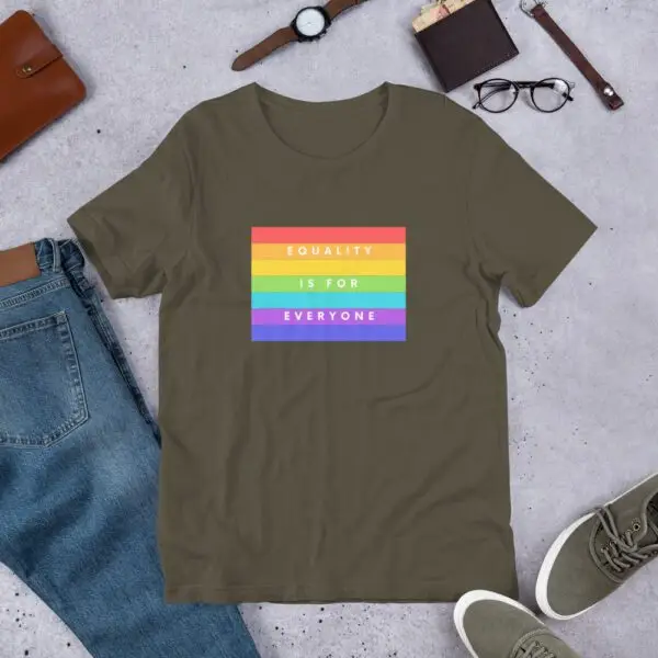 Equality is for Everyone LGBTQIA Pride Short-Sleeve Unisex T-Shirt - Image 6