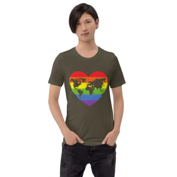 World Heart LGBTQIA Pride Short-Sleeve Unisex T-Shirt - Image 6