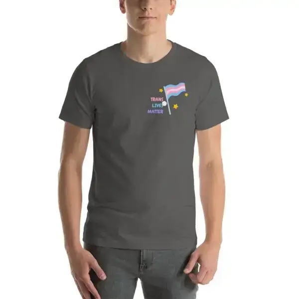 Trans Lives Matter LGBTQIA Pride Short-Sleeve Unisex T-Shirt - Image 8