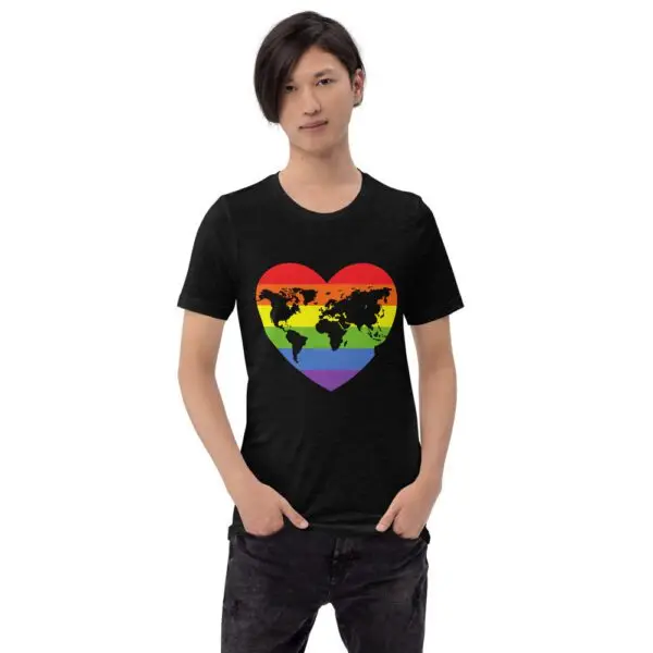 World Heart LGBTQIA Pride Short-Sleeve Unisex T-Shirt - Image 2