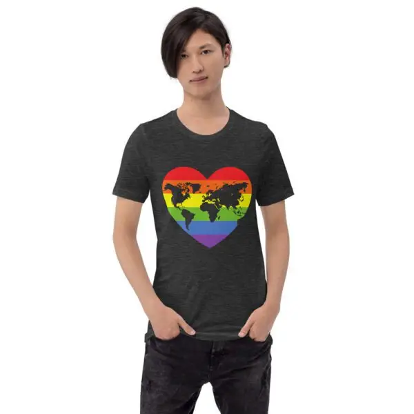 World Heart LGBTQIA Pride Short-Sleeve Unisex T-Shirt - Image 5