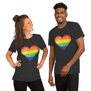 Heart Bubble LGBTQIA Pride Short-Sleeve Unisex T-Shirt