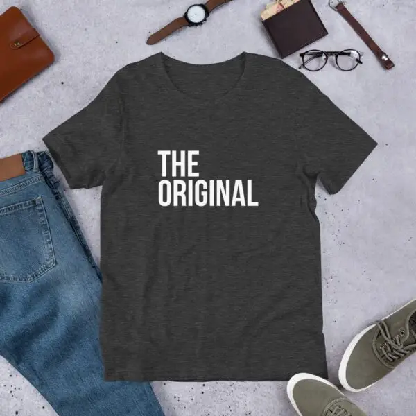 The Original White Text Short-Sleeve Unisex T-Shirt - Image 8