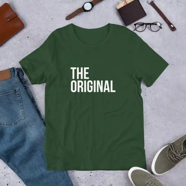 The Original White Text Short-Sleeve Unisex T-Shirt - Image 7