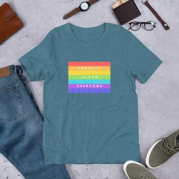 Equality is for Everyone LGBTQIA Pride Short-Sleeve Unisex T-Shirt - Image 8
