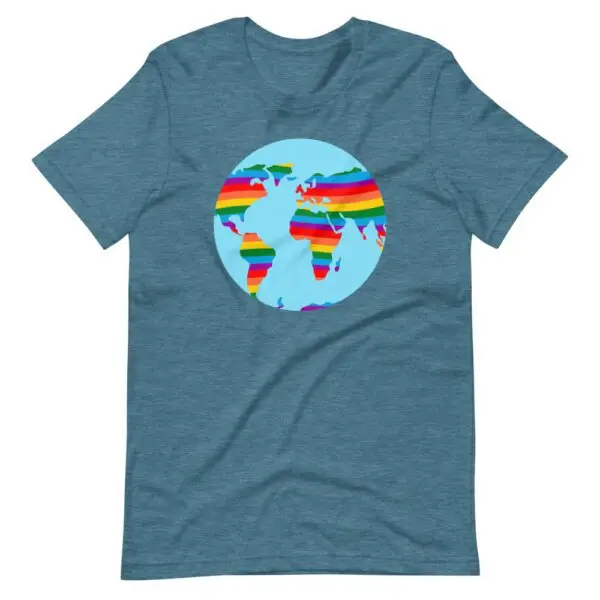 Gay the Planet LGBTQIA Pride Short-Sleeve Unisex T-Shirt - Image 8