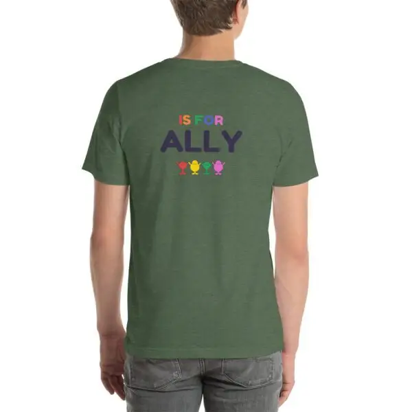 A Ally LGBTQIA Pride Short-Sleeve Unisex T-Shirt - Image 3