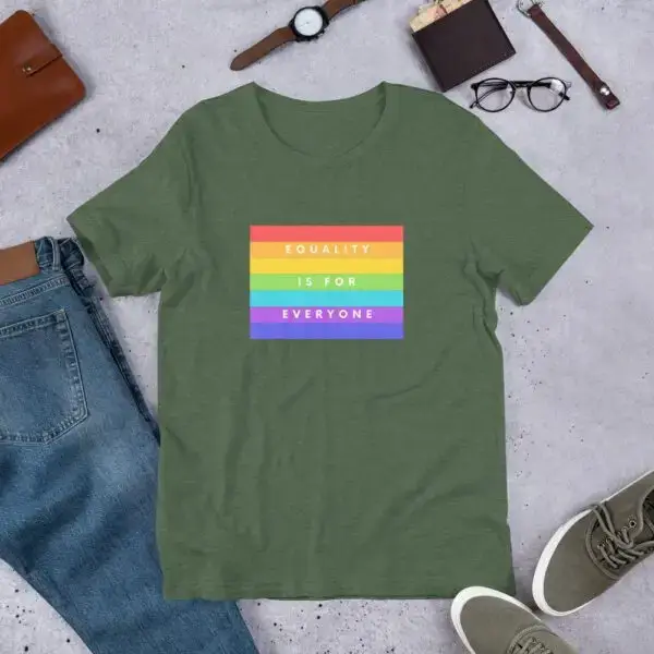Equality is for Everyone LGBTQIA Pride Short-Sleeve Unisex T-Shirt - Image 7