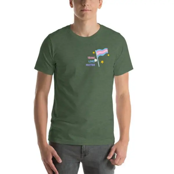Trans Lives Matter LGBTQIA Pride Short-Sleeve Unisex T-Shirt - Image 9