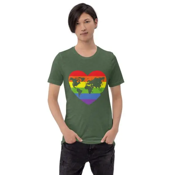 World Heart LGBTQIA Pride Short-Sleeve Unisex T-Shirt - Image 7