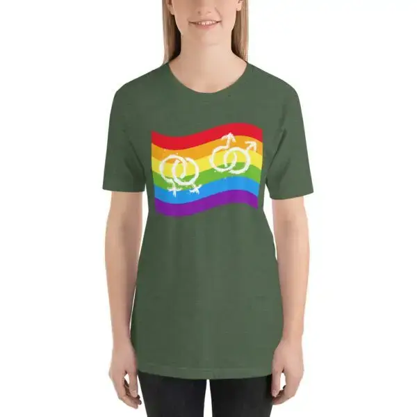 Gay Flag LGBTQIA Pride Short-Sleeve Unisex T-Shirt - Image 7