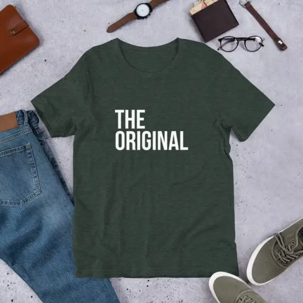 The Original White Text Short-Sleeve Unisex T-Shirt - Image 6
