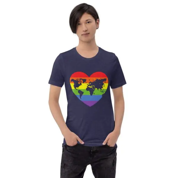 World Heart LGBTQIA Pride Short-Sleeve Unisex T-Shirt - Image 4