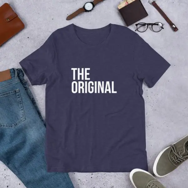 The Original White Text Short-Sleeve Unisex T-Shirt - Image 5