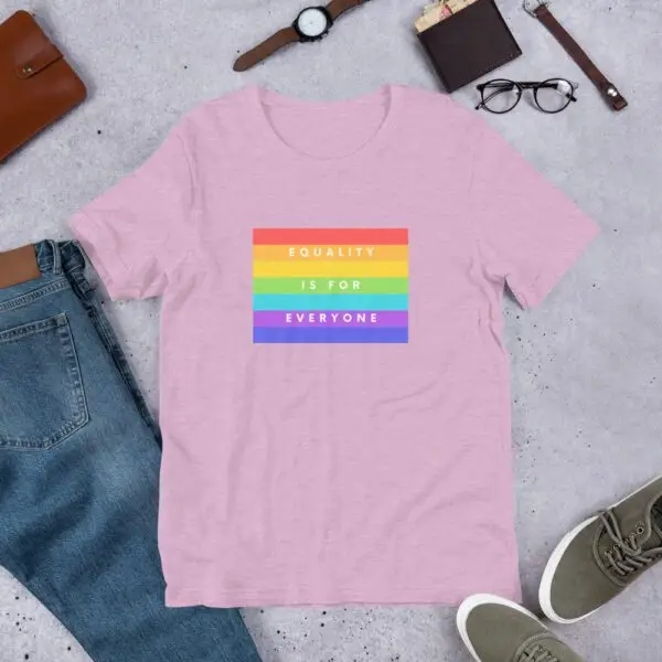 Equality is for Everyone LGBTQIA Pride Short-Sleeve Unisex T-Shirt - Image 10