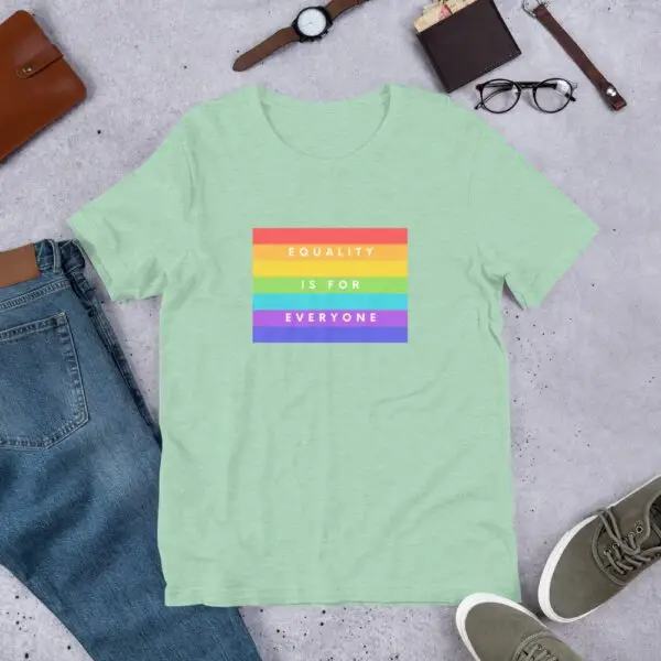 Equality is for Everyone LGBTQIA Pride Short-Sleeve Unisex T-Shirt - Image 11