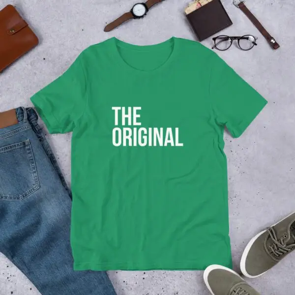 The Original White Text Short-Sleeve Unisex T-Shirt - Image 10