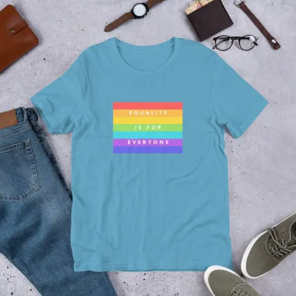 Equality is for Everyone LGBTQIA Pride Short-Sleeve Unisex T-Shirt - Image 9