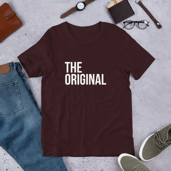 The Original White Text Short-Sleeve Unisex T-Shirt - Image 3