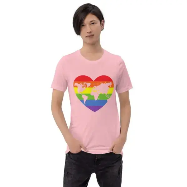 World Heart LGBTQIA Pride Short-Sleeve Unisex T-Shirt - Image 8