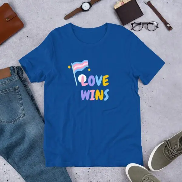 Love Wins LGBTQIA Pride Short-Sleeve Unisex T-Shirt - Image 5