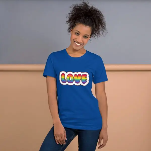 Love Rainbow LGBTQIA Pride Short-Sleeve Unisex T-Shirt - Image 5