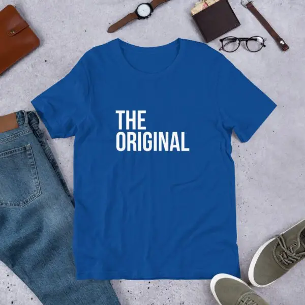 The Original White Text Short-Sleeve Unisex T-Shirt