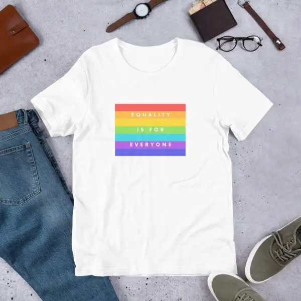Equality is for Everyone LGBTQIA Pride Short-Sleeve Unisex T-Shirt - Image 14