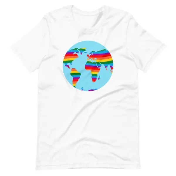 Gay the Planet LGBTQIA Pride Short-Sleeve Unisex T-Shirt - Image 11