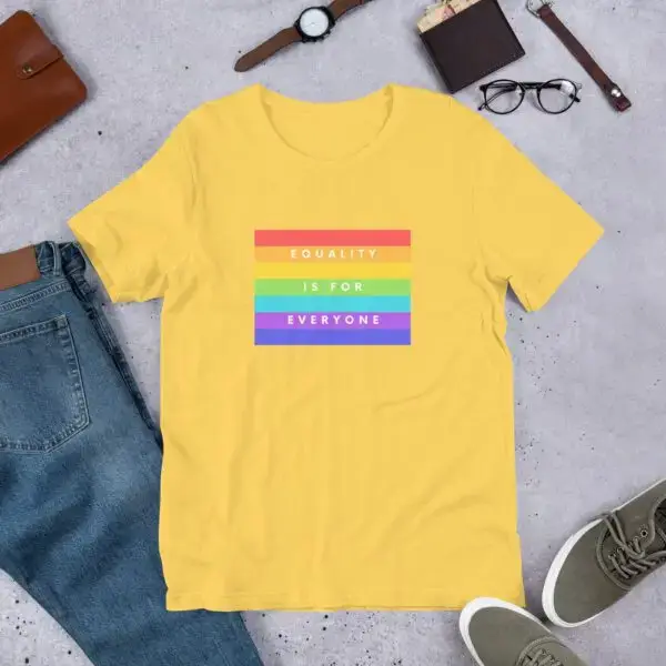 Equality is for Everyone LGBTQIA Pride Short-Sleeve Unisex T-Shirt - Image 12